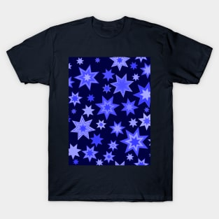 Blue Stars on Midnight Blue T-Shirt